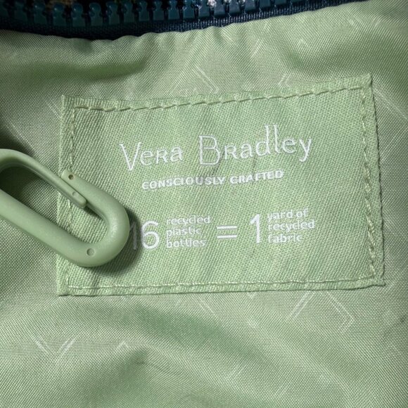 VERA BRADLEY Floral Women\'s Recycled Grand Backpack Hope Blooms Teal Book Bag main image 11